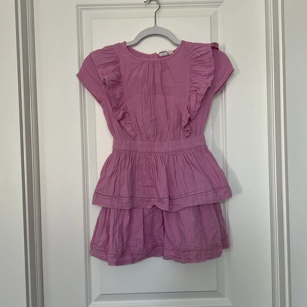 Gap Kids Ruffle Dress in Sugar Pink